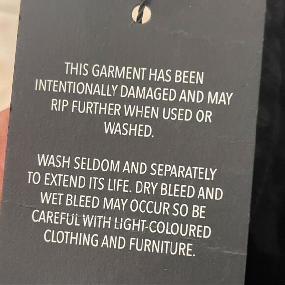 NEW! Dr. Denim Regina Black Distressed Skinny Jean, NWT, Size 24, MSRP $105 - Picture 13 of 13